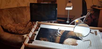 Применение лупы при вышивании №176654