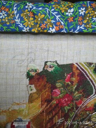 Как я в процессе вышивки корректирую схему №176773