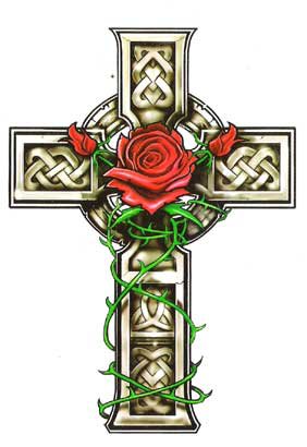 Крестик "Роза" - крест - оригинал