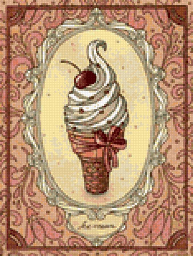 Сладости - украшения для кухни, пироженое, вишенки, сладости - предпросмотр