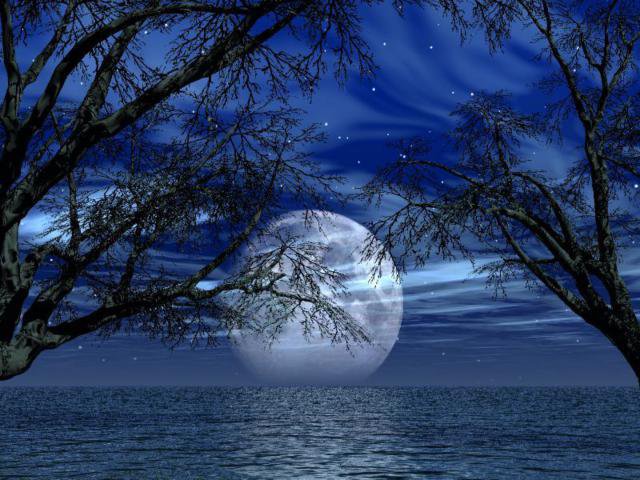 Очень,очень красиво!) - луна, ночь, полнолуние - оригинал