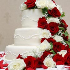 Схема вышивки «Свадебный торт)»