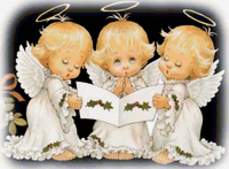 ангелочки поют2 - ангелы - предпросмотр