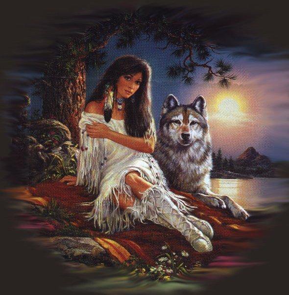 девушка и волк-2 - оригинал