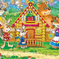 Схема вышивки «теремок-1»