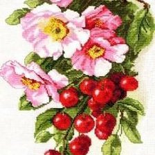 Оригинал схемы вышивки «Ветка вишни» (№2162)