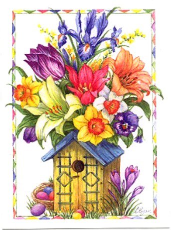 Весенний букет - весна, цветы, крокусы, нарциссы, яркие букеты - оригинал