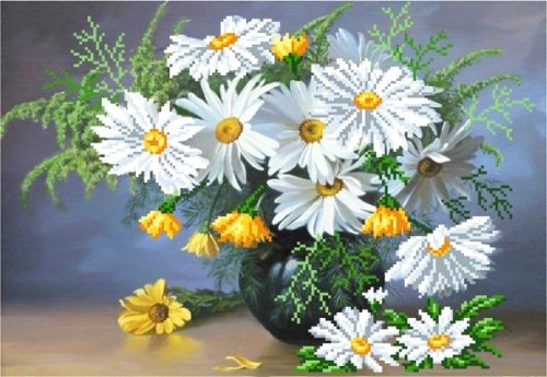 Букет ромашек - цветок, флора, ромашка, цветы, ромашки, букет - оригинал