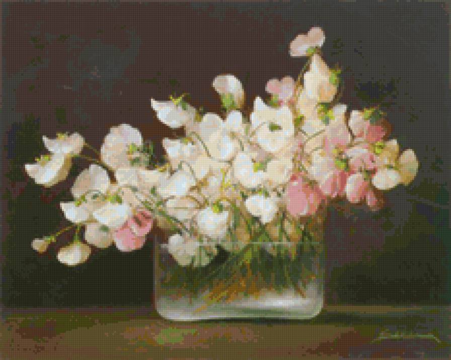 Нежный букетик - цветы в вазе - предпросмотр