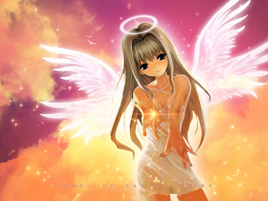 аниме 12 - ангел, девушка, аниме - оригинал