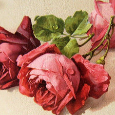 Оригинал схемы вышивки «Три розы» (№2823)
