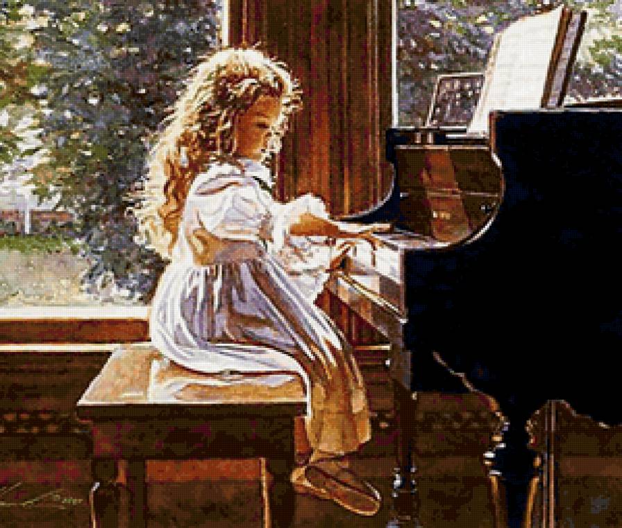 маленькая пианистка - предпросмотр