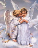 Ангелочки - дети, цветы - оригинал