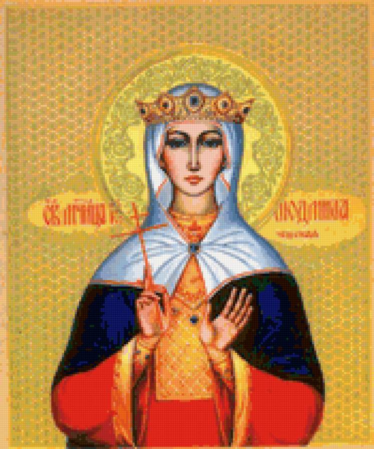 Святая Людмила - икона, религия - предпросмотр