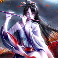 Схема вышивки «Девушка»