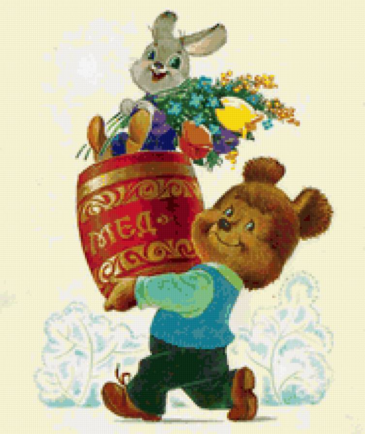 Ретро-открытки - открытка, цветы, животные - предпросмотр