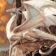 Схема вышивки «Белый дракон»