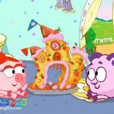 Схема вышивки «смешарики»