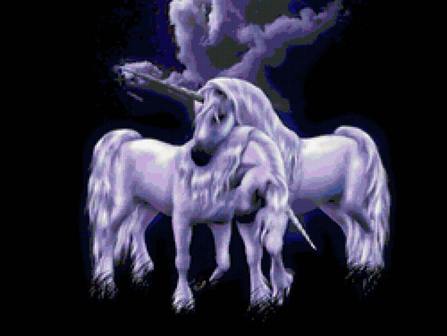 Единороги - животные, фэнтези, миф - предпросмотр