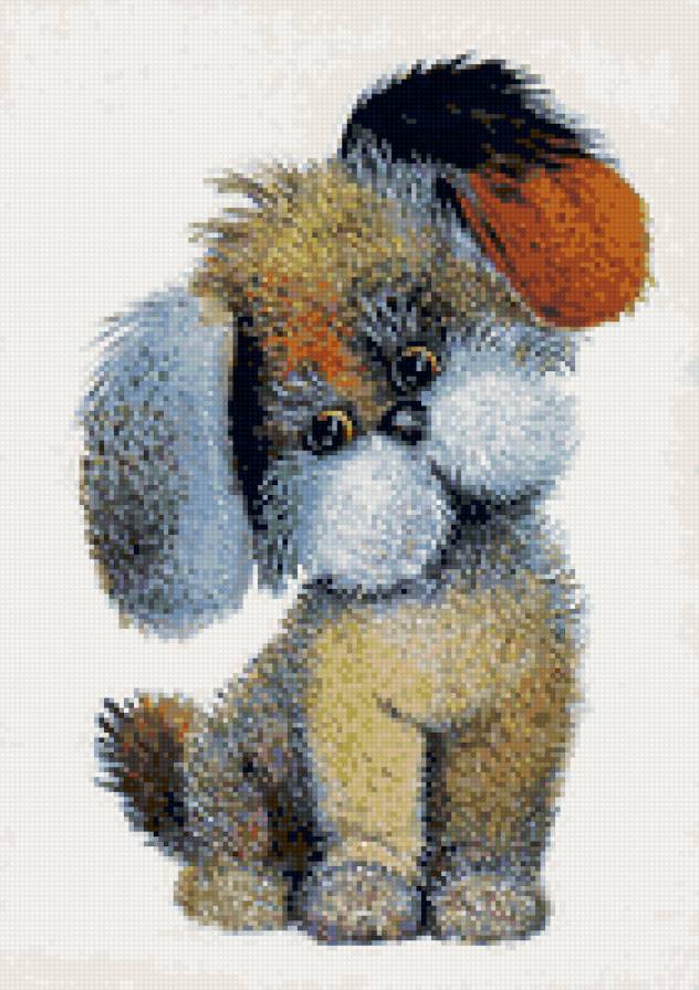 Щенок - открытка, щенок, животные - предпросмотр