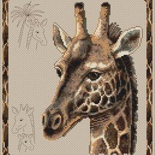 Оригинал схемы вышивки «жираф» (№5233)