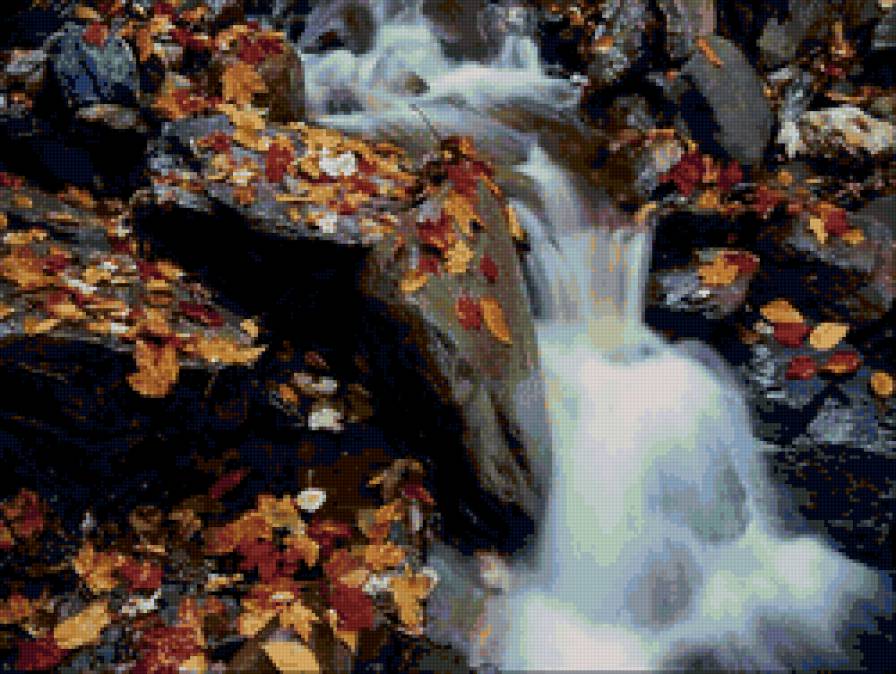 Осенний водопад - предпросмотр