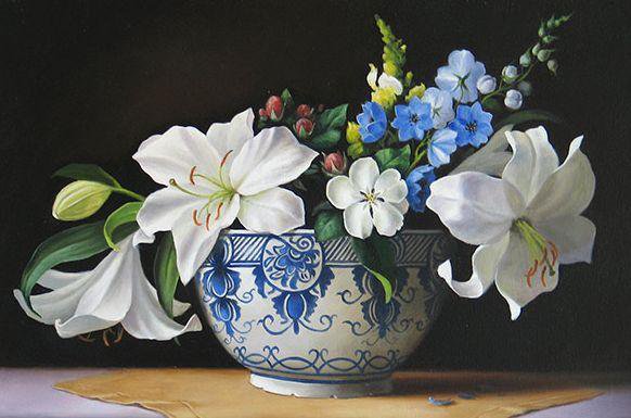 №5401 - цветы в вазе - оригинал
