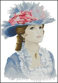 Мария - шляпа, портрет, девушка - оригинал