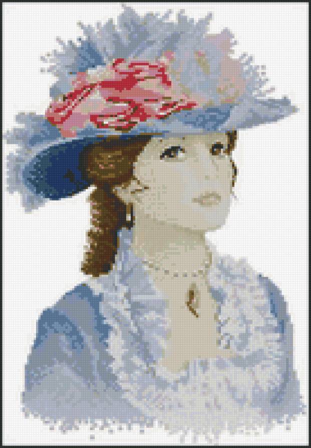 Мария - шляпа, девушка, портрет - предпросмотр