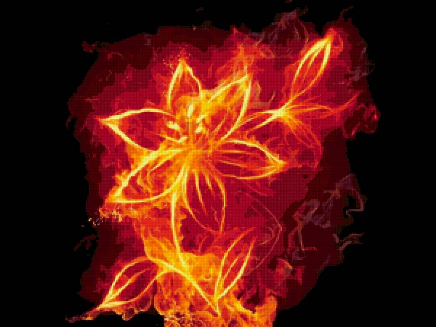 Цветок - цветок, огонь - предпросмотр