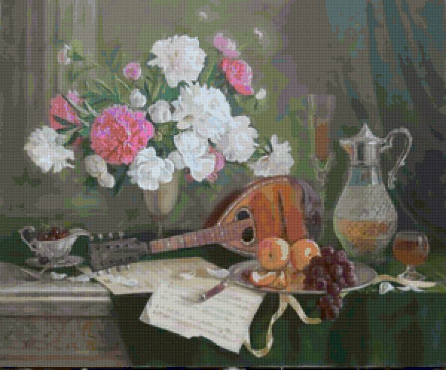 Серия "Пионы" - пионы, цветы, натюрморт - предпросмотр