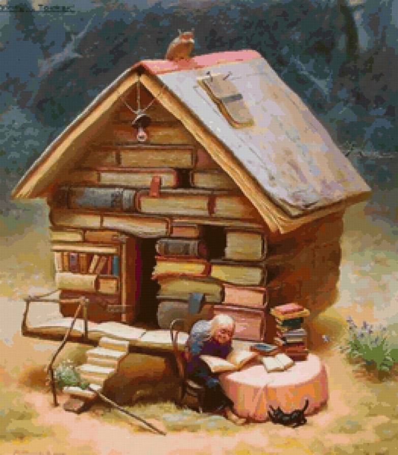 Сказочный дом - сказка, книги, дом - предпросмотр