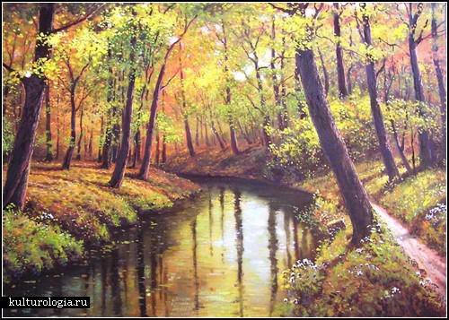 Осень.Река) - осень, лес, природа, река - оригинал