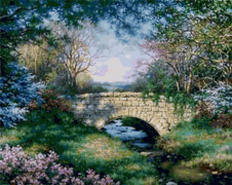 мостик - пейзаж - предпросмотр