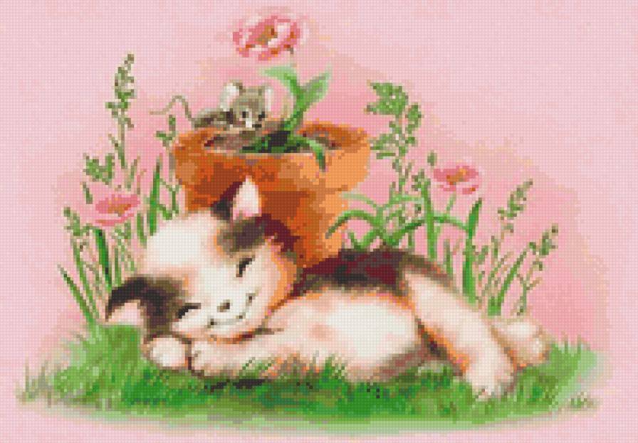 Серия "Детское" - животные, кошки, мультики, пейзаж - предпросмотр