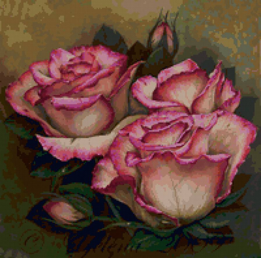 Серия "Букет" - розы, букет, цветы - предпросмотр