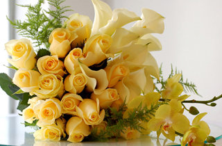 букет из желтных роз - цветы - оригинал