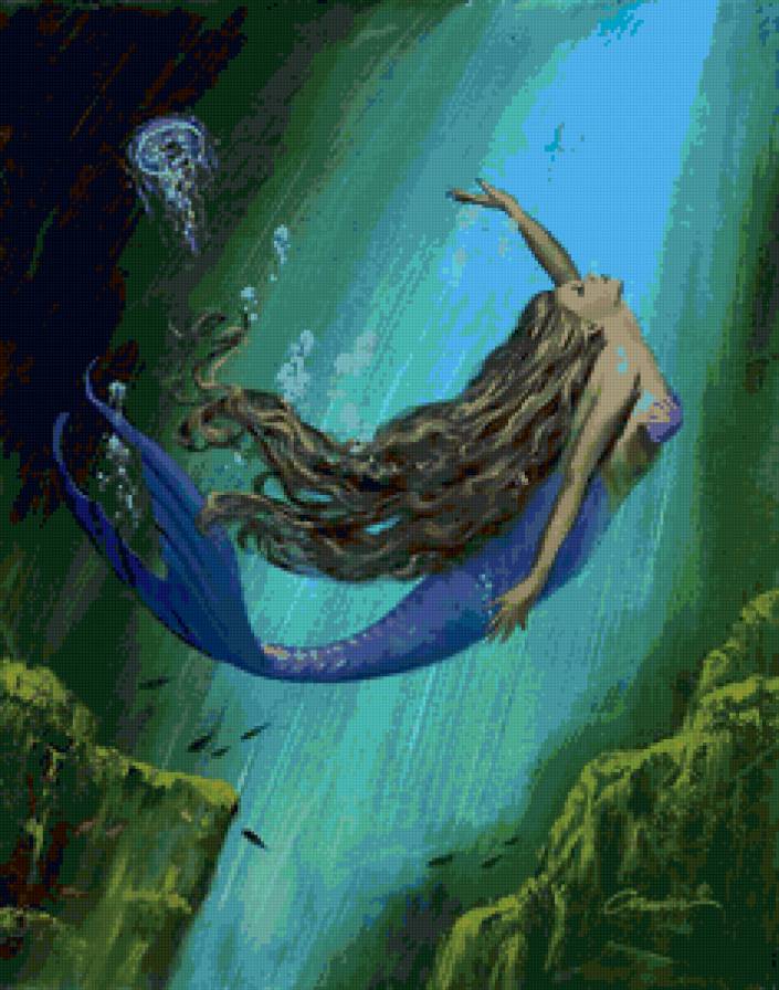 русалка - русалки, сказка, море, девушка, русалка - предпросмотр