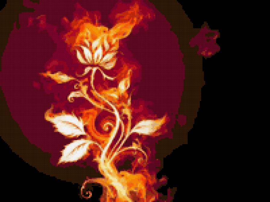 магия огня - цветы - предпросмотр