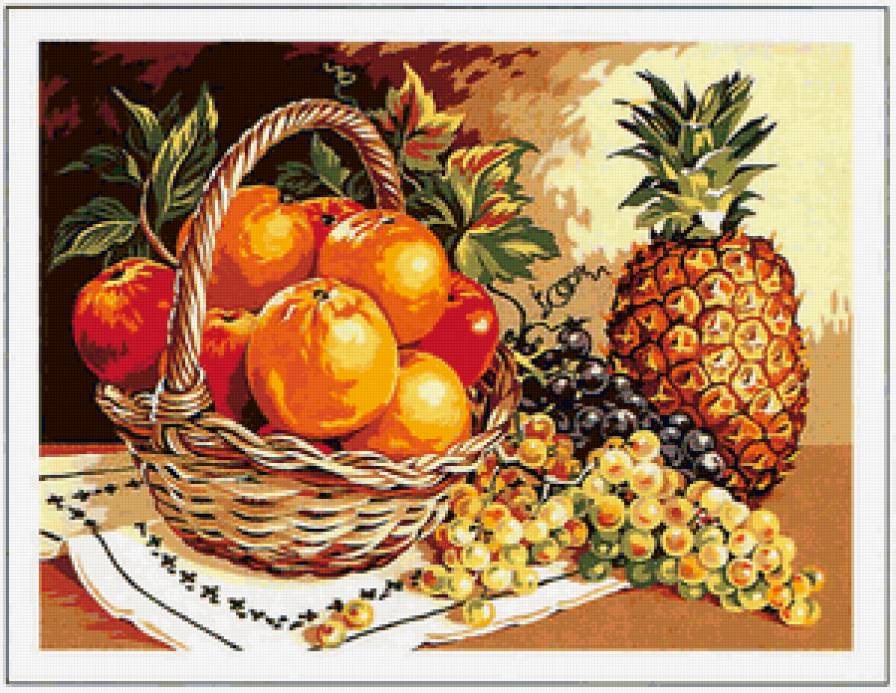 Фруктовая картина)) - фрукты - предпросмотр
