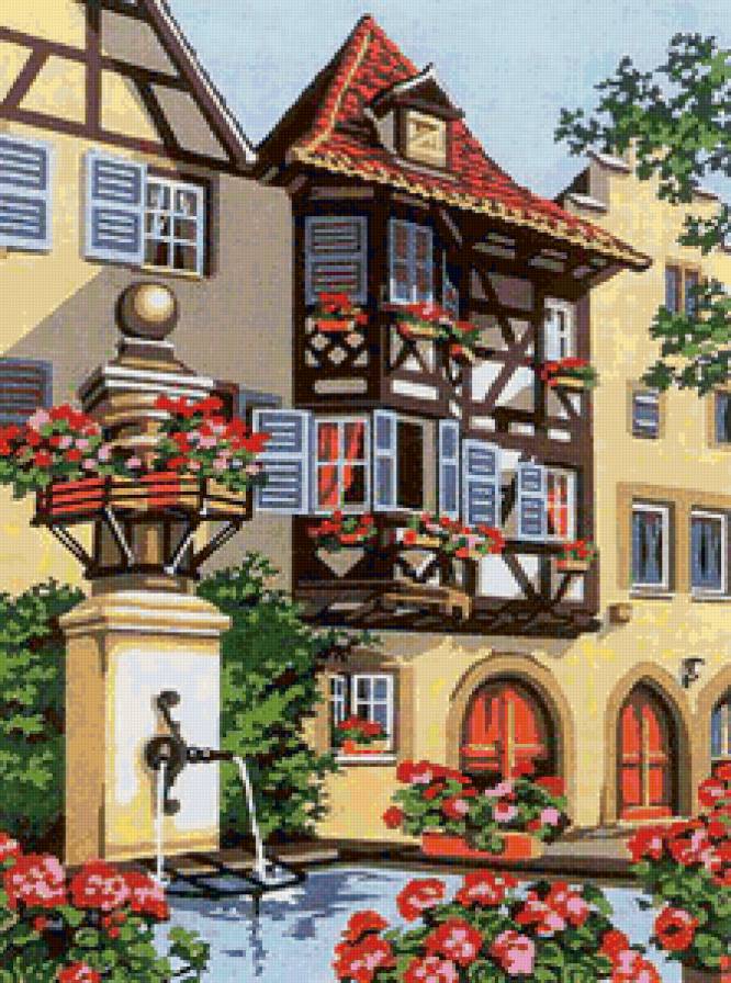 красивый дворик) - предпросмотр