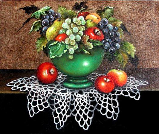 Натюрморт - фрукты, ваза, натюрморт - оригинал