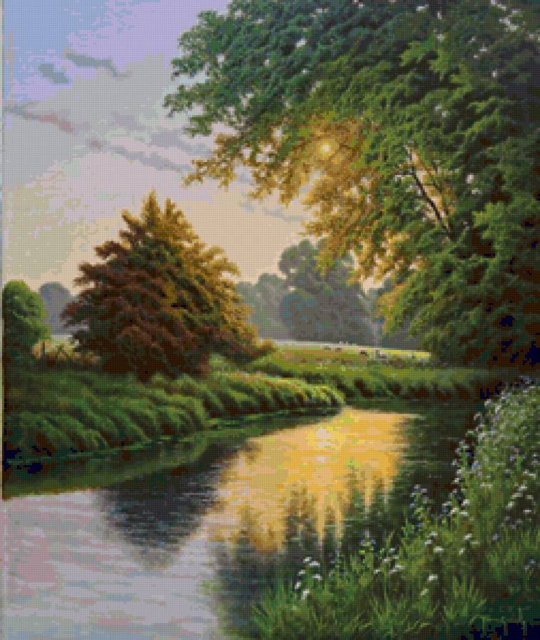 Вечер - вечер, пейзаж, природа, лето - предпросмотр