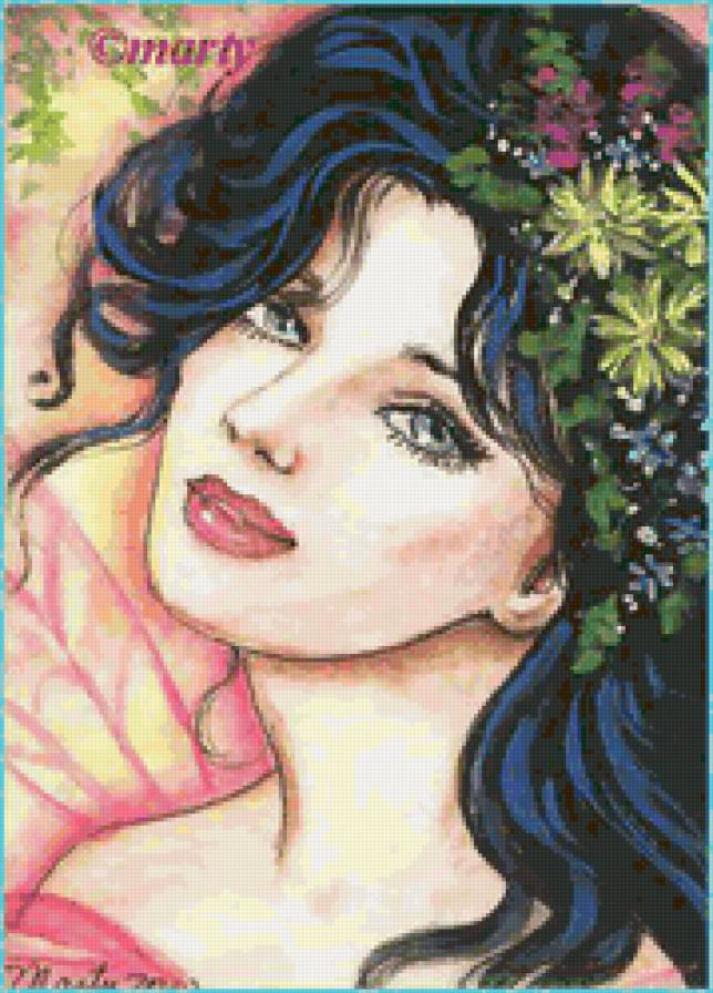 Она - взгляд, девушка, краса - предпросмотр