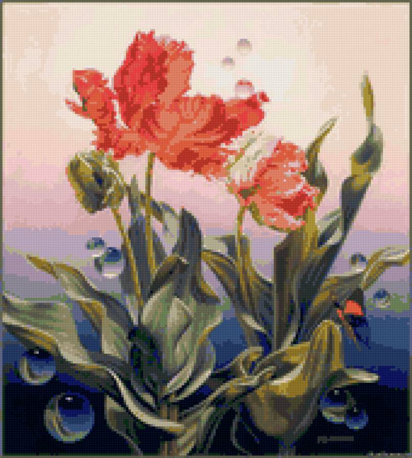 абстракция - цветы флора цветок букет - предпросмотр