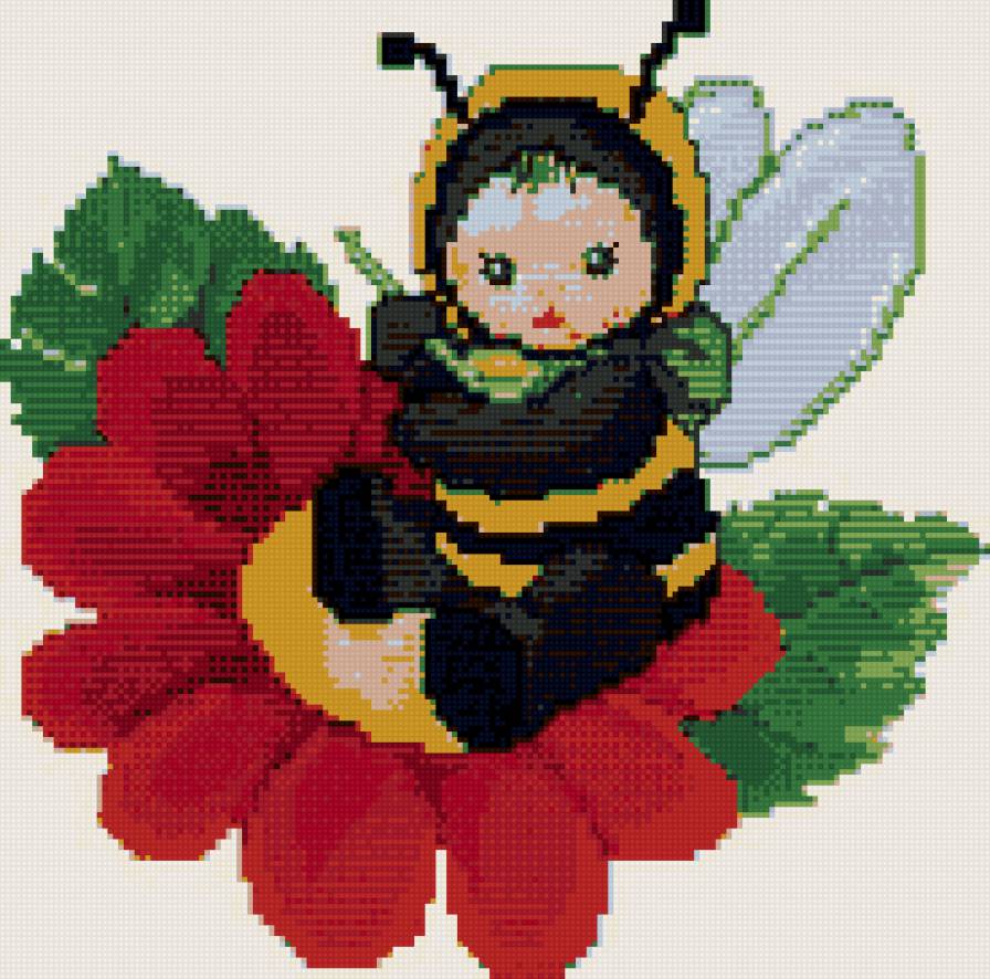 пчелка - ребенок, пчелка - предпросмотр