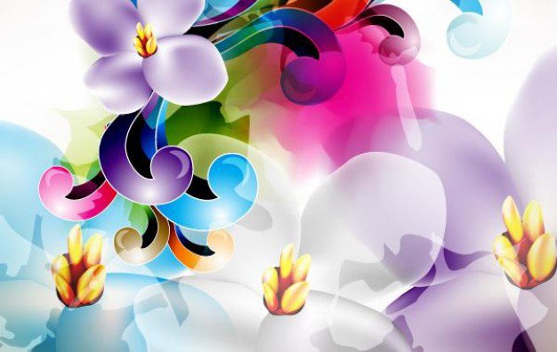 обстракция - цветок - оригинал