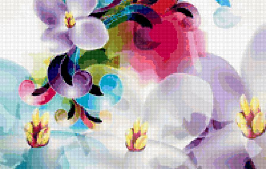 обстракция - цветок - предпросмотр