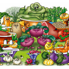 Схема вышивки «огород»