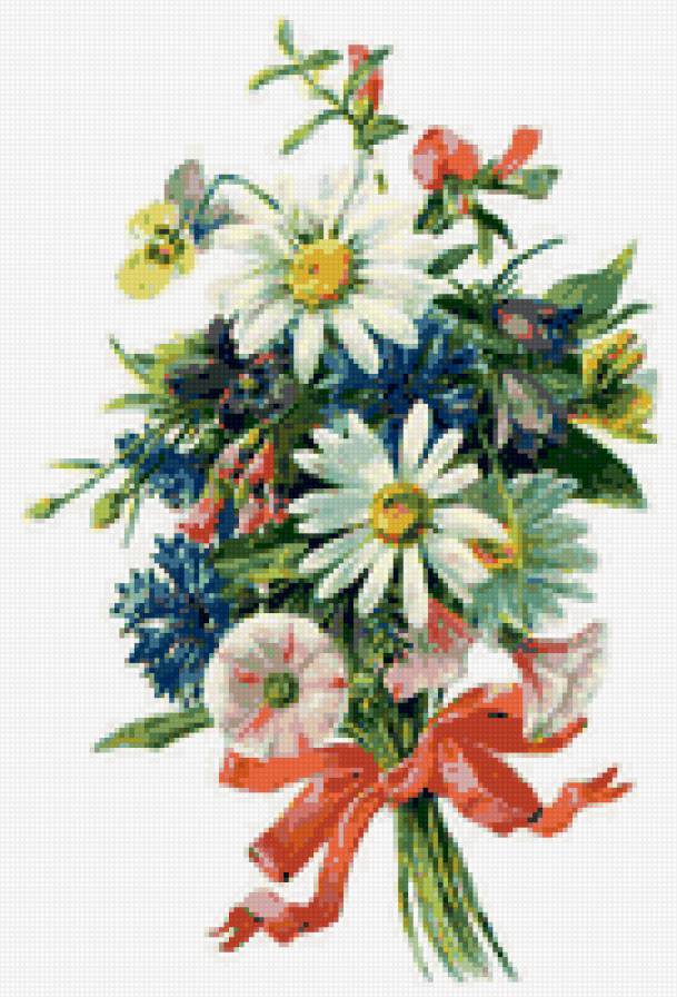 букет полевых цветов - букет, цветы - предпросмотр